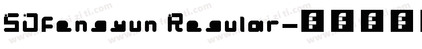 SJfengyun Regular字体转换